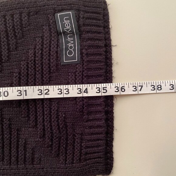 Calvin Klein Unisex Cable Knit Hat & Scarf Set - Picture 5 of 8